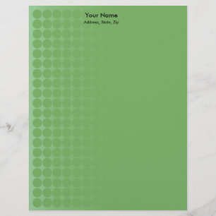 Green gradient spots customized letterhead