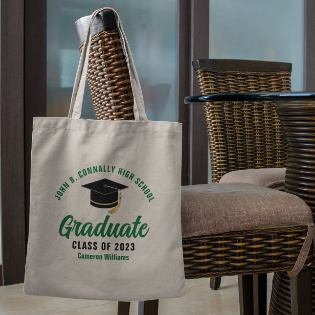 Green Graduate Personalised 2023 Graduation Tote Bag (Creator Uploaded)