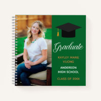 Green Graduate Photo Autograph Graduation Guest