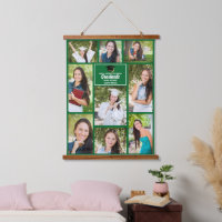 Green Graduation Photo Collage Keepsake