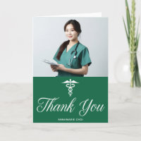 Green Graduation Photo Medical School Doctor