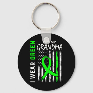 Green Grandma Kidney Disease Cerebral Palsy Awaren Key Ring