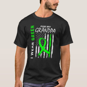 Green Grandpa Kidney Disease Cerebral Palsy Awaren T-Shirt