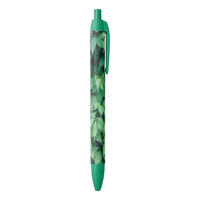 Green Grape Leaves Black Ink Pen (Bottom (Vertical))