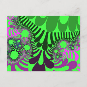 Green Grape Mod Postcard