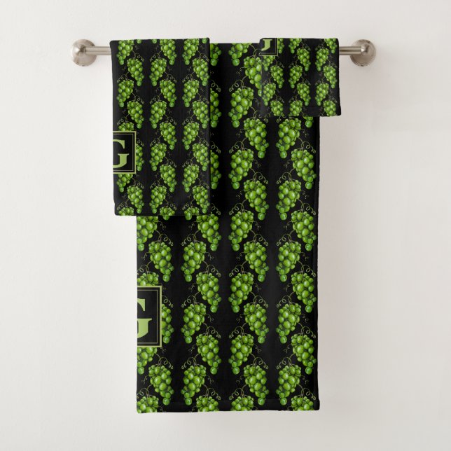 Green Grapes Bath Towel Set (Insitu)