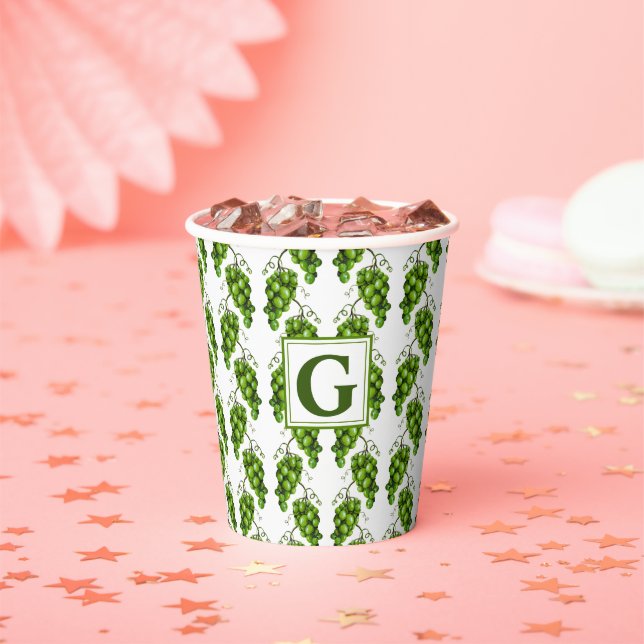 Green Grapes Paper Cup (Insitu)