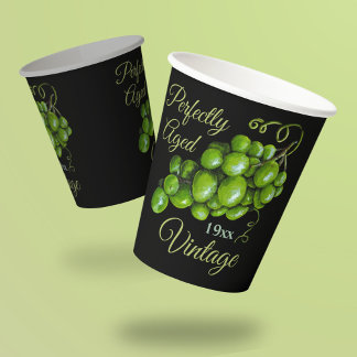 Green Grapes Paper Cup