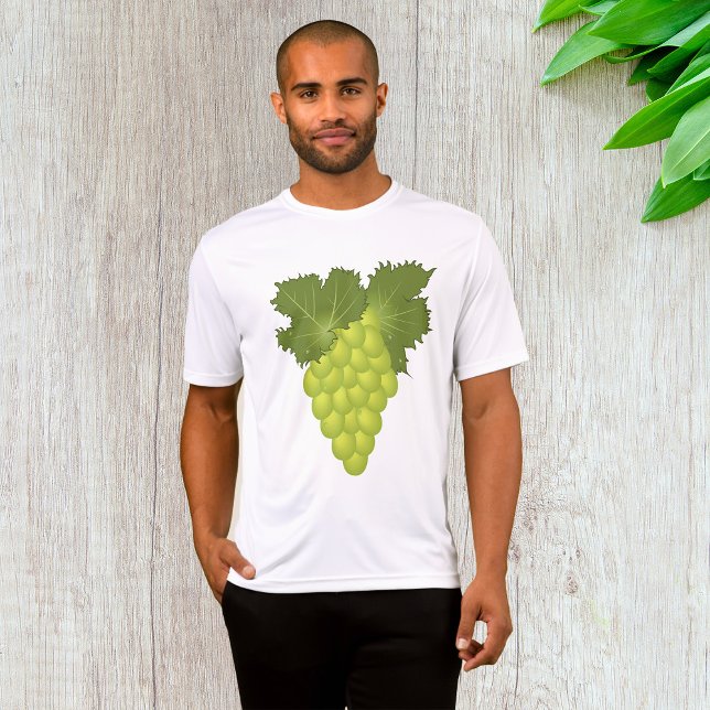Green Grapes Vine Leaves Fresh Fruit T-Shirt (Creator Uploaded)