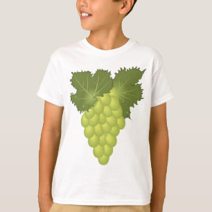 Green Grapes Vine Leaves Fresh Fruit T-Shirt