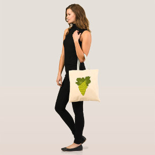 Green Grapes Vine Leaves Fresh Fruit Tote Bag