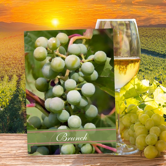 Green Grapes Vineyard Post Wedding Brunch Invitation (Creator Uploaded)