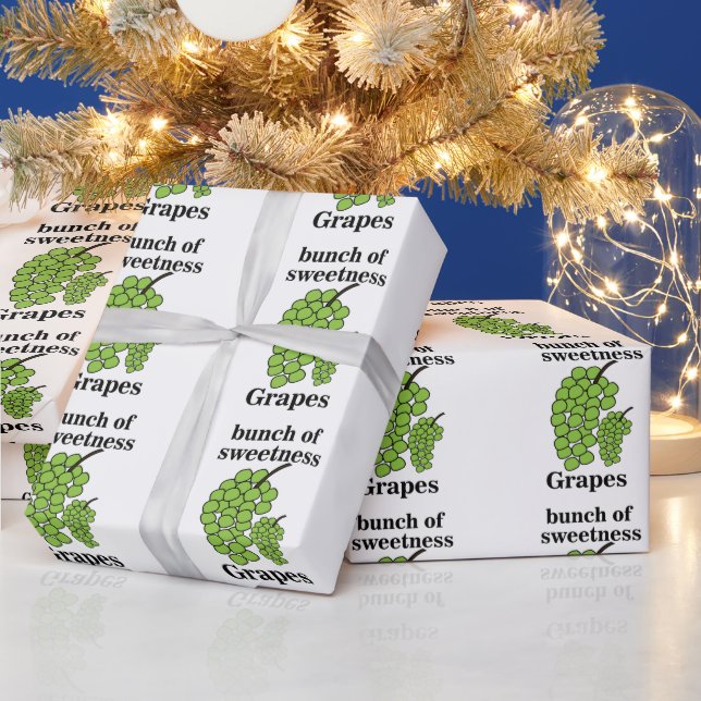 Green Grapes  Wrapping Paper (Holidays)