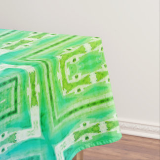 Green Graphic Pattern Tablecloth