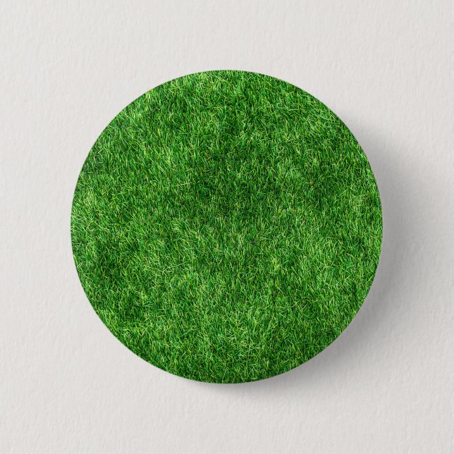 Green Grass 6 Cm Round Badge (Front)