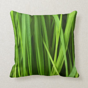 Green Grass background Cushion