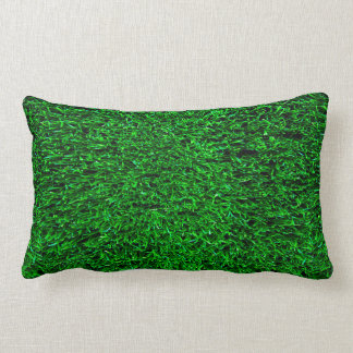 Green Grass Background Lumbar Cushion