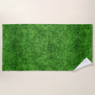 Green Grass Beach Towel
