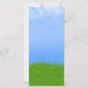 Green Grass & Blue Sky Background