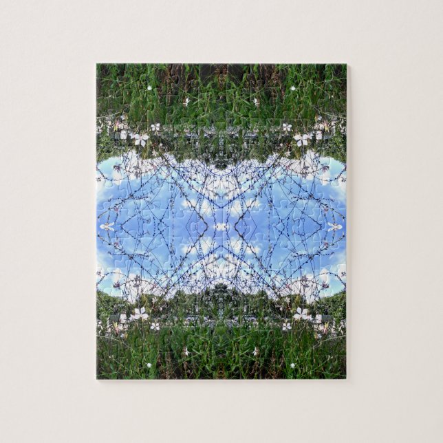 Green Grass Blue Sky Jigsaw Puzzle (Vertical)