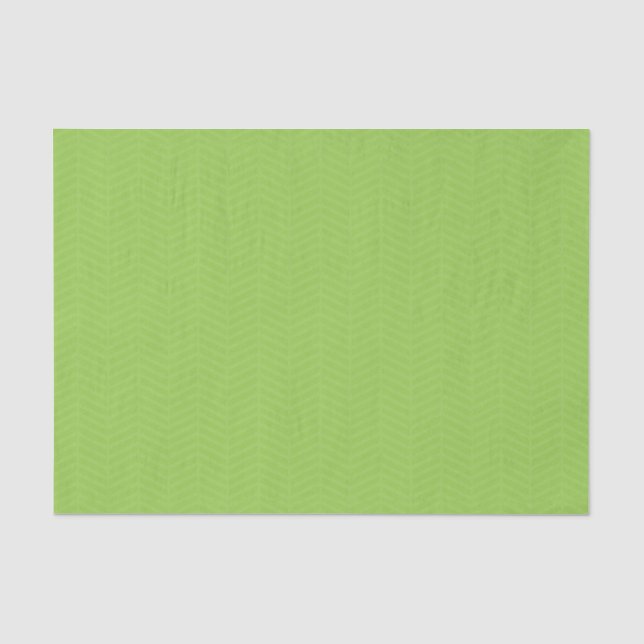 Green Grass Broken Chevron Tissue Paper (Front)