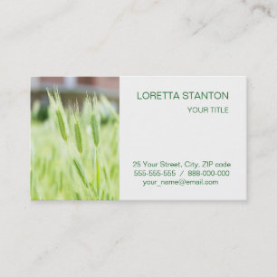 Green grass business card