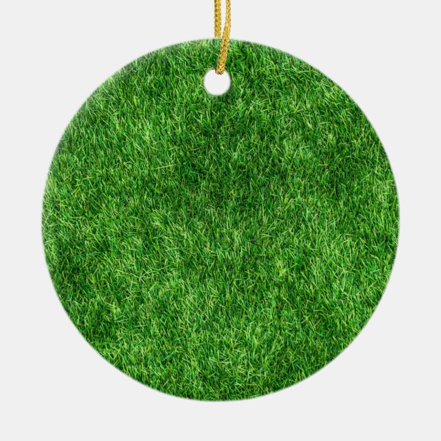 Green Grass Ceramic Tree Decoration (Front)