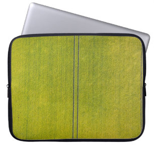 Green grass field laptop sleeve