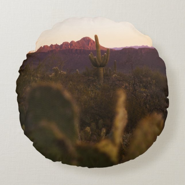 GREEN GRASS FIELD ROUND CUSHION (Front)