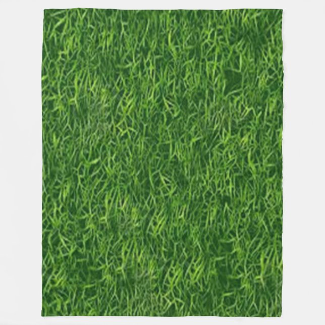 GREEN GRASS FLEECE BLANKET (Front)