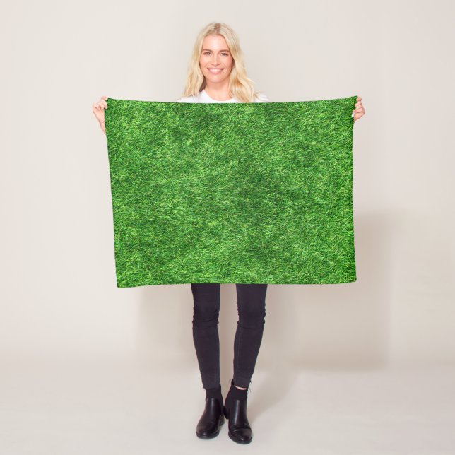Green Grass Fleece Blanket (In Situ)