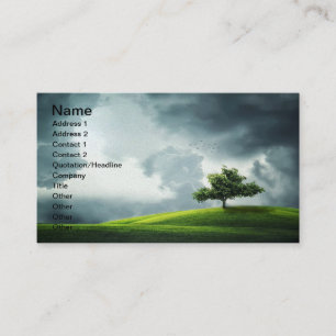 Green Grass Hills of Summer Business Card