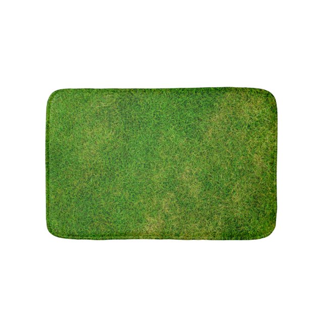 Green Grass Lawn Bath Mat (Front)