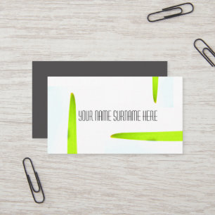 Green Grass Minimalism Nature Feel Business Card
