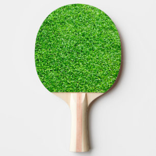 Green grass ping pong paddle