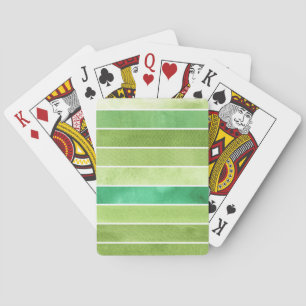 green great watercolor background - watercolor playing cards