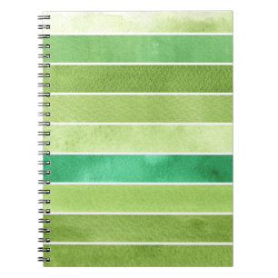 green great watercolor background - watercolor spiral notebook