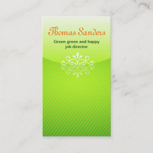 green green business card