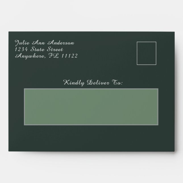 green-grey  envelope (Front)