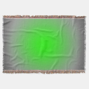 Green & Grey Focus Throw Blanket