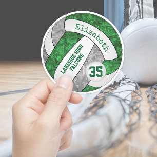 green grey girls' volleyball w school mascot name