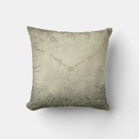 Green Grey Vintage Style Old-Fashioned Clock     
