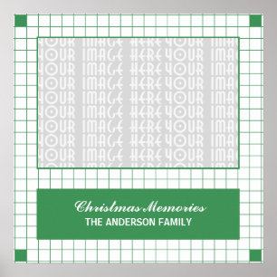 Green Grid Photo Poster
