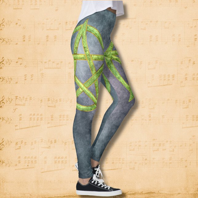 Green Grimoire: Peridot Pentagram Leggings (Creator Uploaded)