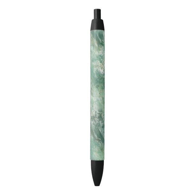 Green Grunge Abstract Black Ink Pen (Front Vertical)