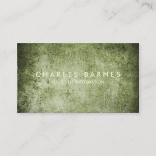 Green Grunge Business Card