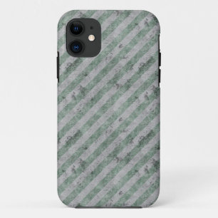Green Grunge Diagonal Stripes Case-Mate iPhone Case