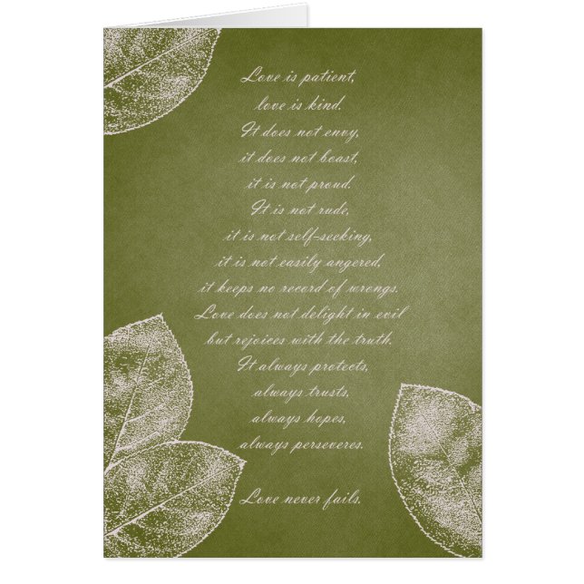 Green Grunge Leaves (Front)