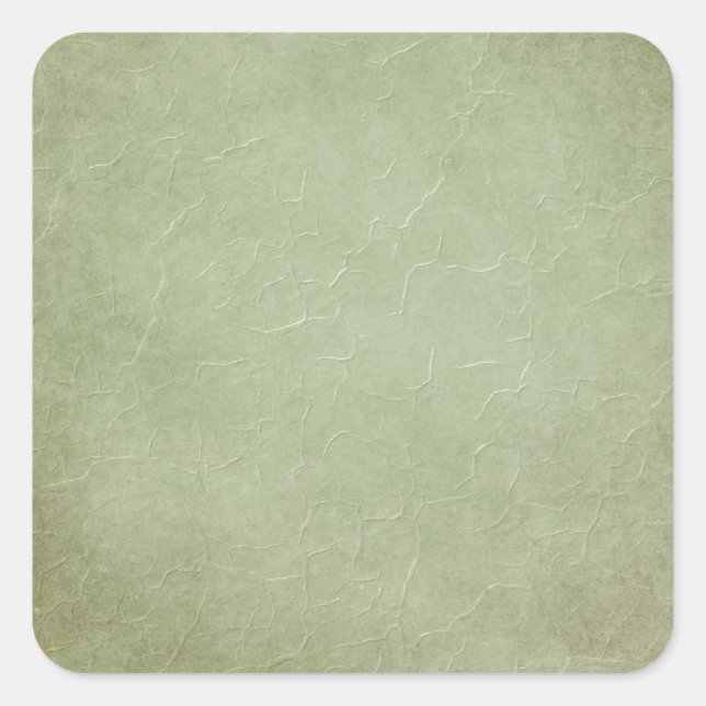 Green Grunge Square Sticker (Front)