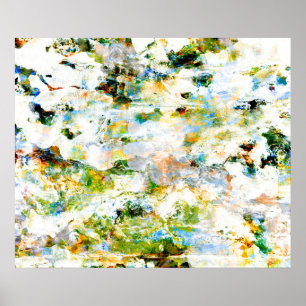 Green grunge style abstract art graphic design poster